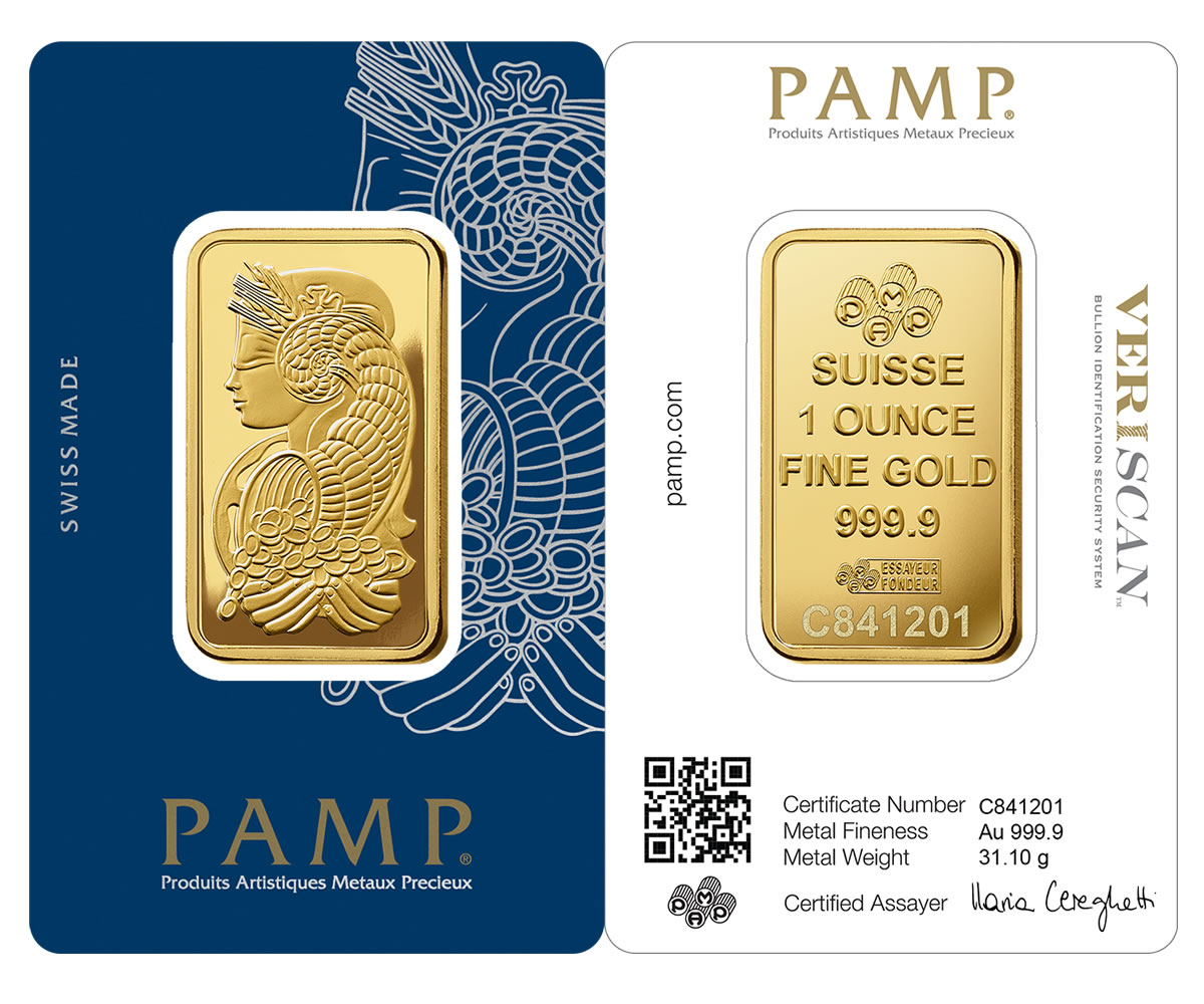 Fortuna Gold Minted Bar-1 Oz