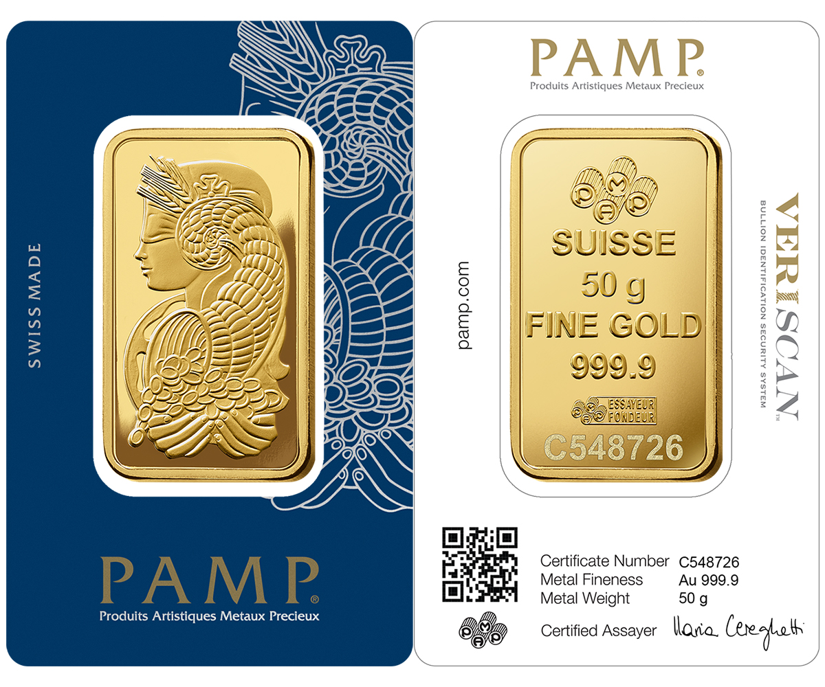 Fortuna Gold Minted Bar-50G